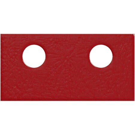 Ekena Millwork Premium Barn Door Flat Track Connecting Plate, Regal Red GB6001CRR